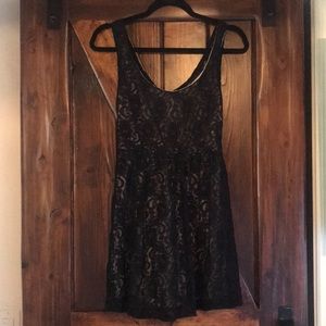 Black lace dress